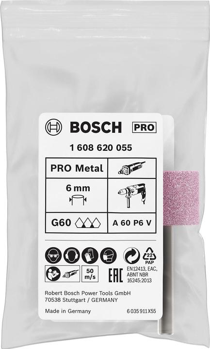 Produktbild Bosch Professional Zubehör PRO Steel Schleifstiftset, 25 x 20 mm, G60 (60)