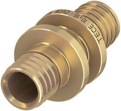 Actual product image TECE Straight Connector 32 x 32mm Brass (706032) (Pipe coupling)