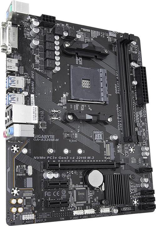 Produktbild Gigabyte GA-A320M-H (AM4, AMD A55, mATX)