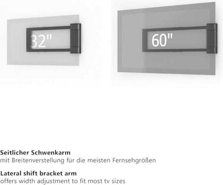 Actual product image myWall TV wall mount 81.3 cm (32) 152.4 (60) Motorized (Wall, 32", 40 kg)