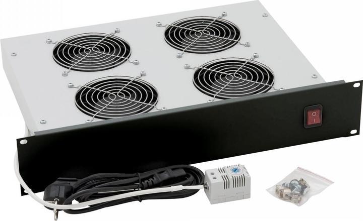Produktbild Triton RAB-CH-X02-A1 - Rack-Lüftereinsatz - mit 4 Ventilatoren, Thermostat - Wechselstr