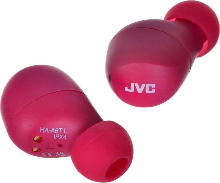 Produktbild JVC rot HA-A6T-R-U Kopfhörer In Ear TWS 3,9g leicht (7.50 h, Kabellos)