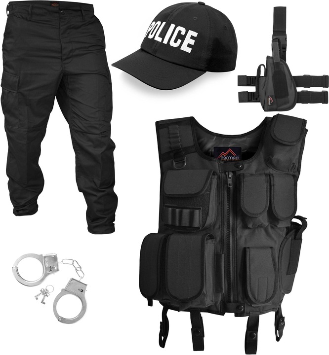Produktbild Normani SWAT Karneval Kost??m Einsatzkost??m - 2272 (XL)
