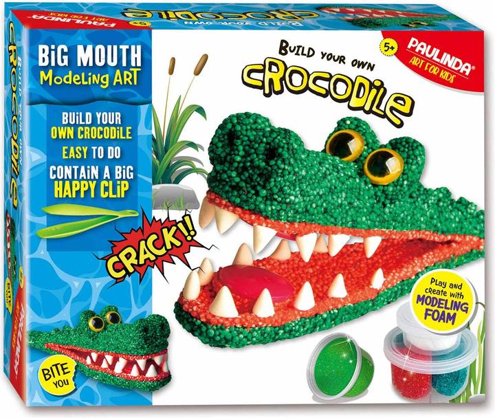 Image du produit Paulinda Kit de bricolage mousse à modeler crocodile