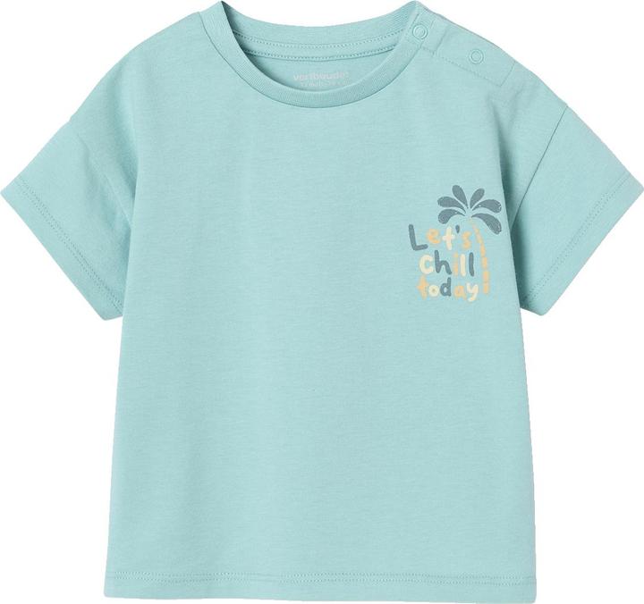 Actual product image Vertbaudet Bio-Kollektion: Baby T-Shirt mit Print hinten und Verschluss an der Schulter (80)