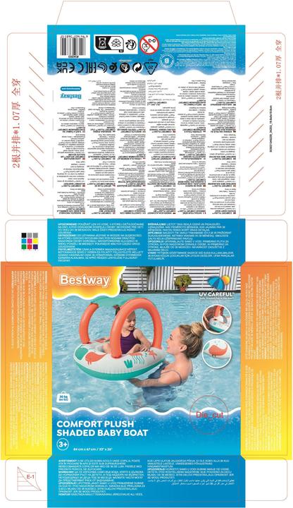 Nutritional values and ingredients Bestway Comfort Plush Shaded Inflatable Baby Boat Float