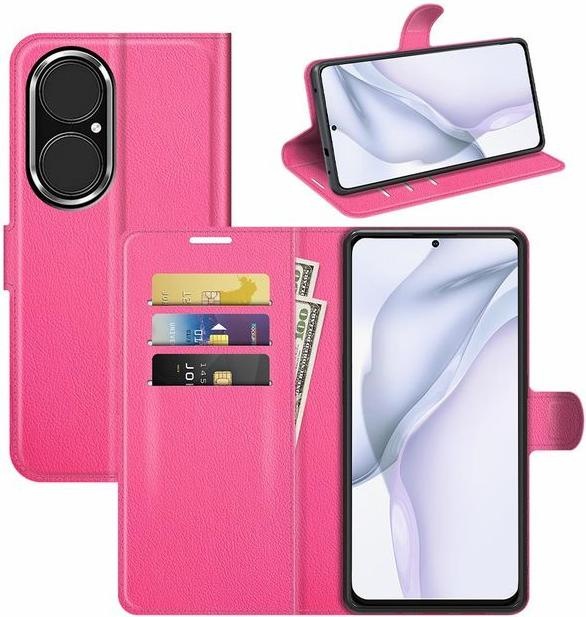 Actual product image MU Classic Litchi Leather Bookcover Series (Huawei P50)