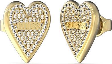 Produktbild Guess Love Me Tender Glitter Gold Plated Earrings JUBE03245JWYGT/U (Surgical steel)