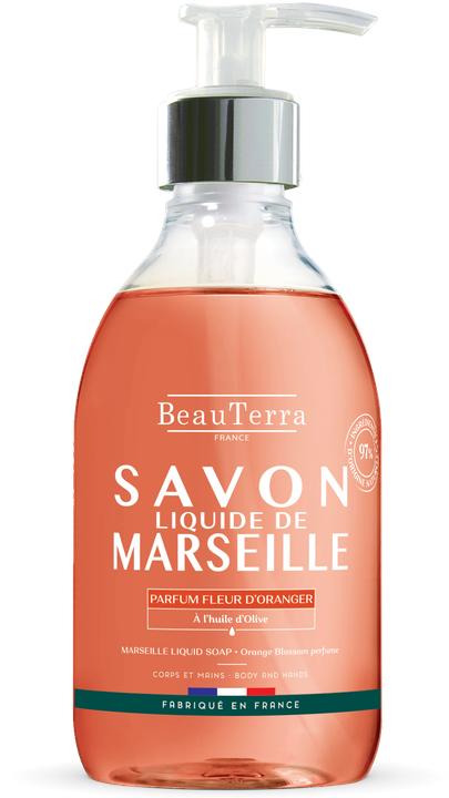 Image du produit BeauTerra savon liquide Marseille fleur d'oranger liq (Savon liquide, 300 ml)