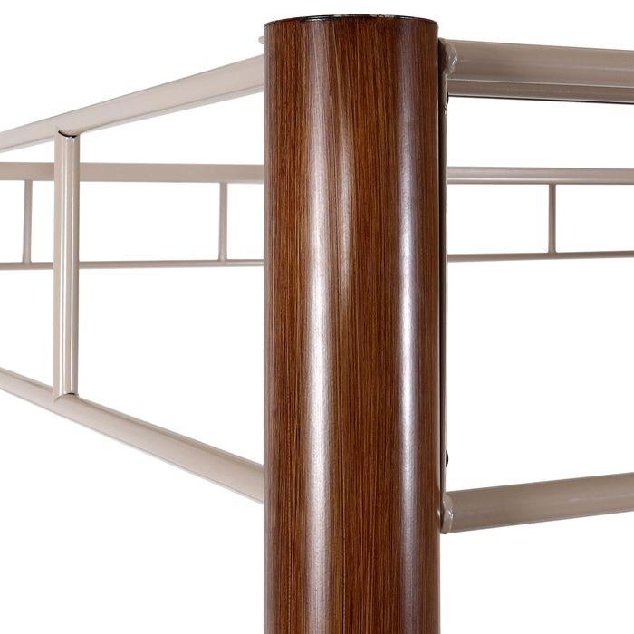 Immagine prodotto Mendler Pergola HWC-L42, robusta struttura in metallo da 7 cm 3x3 m in stile bambù, marrone tortora (290 cm, 290 cm)