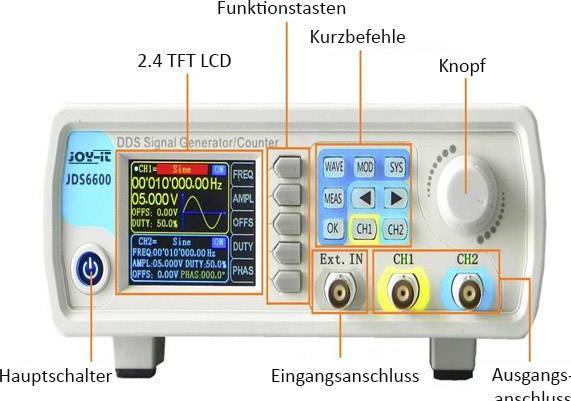 Actual product image Joy-it JDS6600