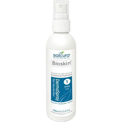 Salcura, Bodylotion, Skincare Bioskin DermaSpray Feuchtigkeitscreme für den Körper Unisex 250 ml (Körpercreme, 250 ml)
