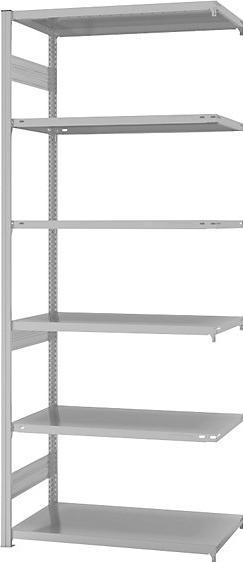 Actual product image eurokraft pro Push-in shelving system, medium-heavy design, plastic-coated