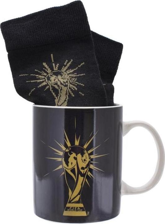 Actual product image Paladone Products FIFA Mug and Socks Black and Gold (300 ml, 1x)