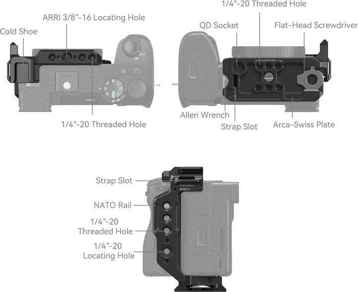 Produktbild SmallRig Cage Sony Alpha 6700 Half (Cage)