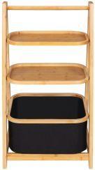 Produktbild Wenko Regal mit Korb Ecori (44 x 80 x 33 cm)
