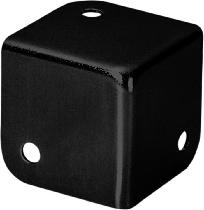 Adam Hall 4000 BLK - Ecke quadratisch, klein, schwarz (Zubehör)
