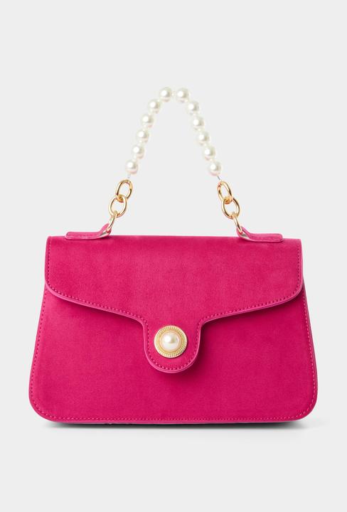 Actual product image Joe Browns Pearl Handle Bag with Clasp Closure