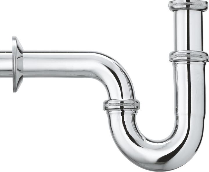 Grohe Tube odour trap 1 1/4inch, for washbasins chrome (Tube siphon, 1 1/4")