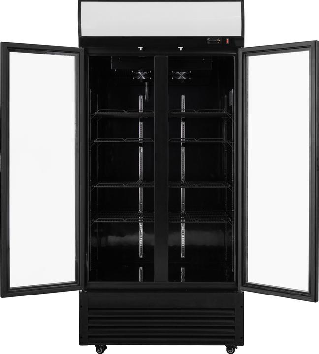 Produktbild Gastro Hero Getränkekühlschrank ECO miteuchtaufsatz und Klapptüren (630 l)