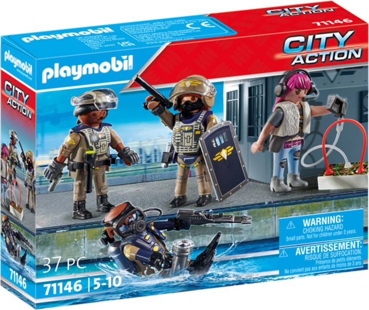 Actual product image Playmobil SWAT figure set (71146, Playmobil City Action)