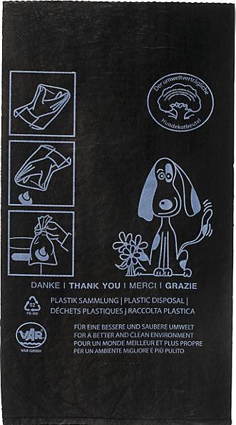 Actual product image kaiserkraft PE dog excrement bag (2000 x, 3.20 l)
