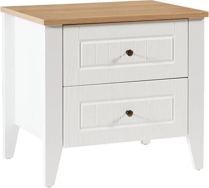 Actual product image Skye Decor Tuval White Nightstand (60 x 44 x 54.40 cm)