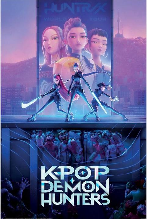 Actual product image Pyramid KPop Demon Hunters - Huntrix Key Art (61 x 91.5 cm)