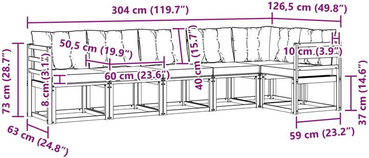 Produktbild vidaXL Outdoor-Sofa