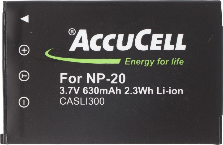 Immagine prodotto AccuCell Batteria adatta per Casio NP-20 Akkuty Casio Exilim EX-M1, EX-M2, Casio NP20, Sony NP-20DBA
