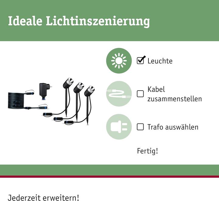 Produktbild Paulmann Outdoor Plug & Shine Pike Starterset (240 lm, IP65)