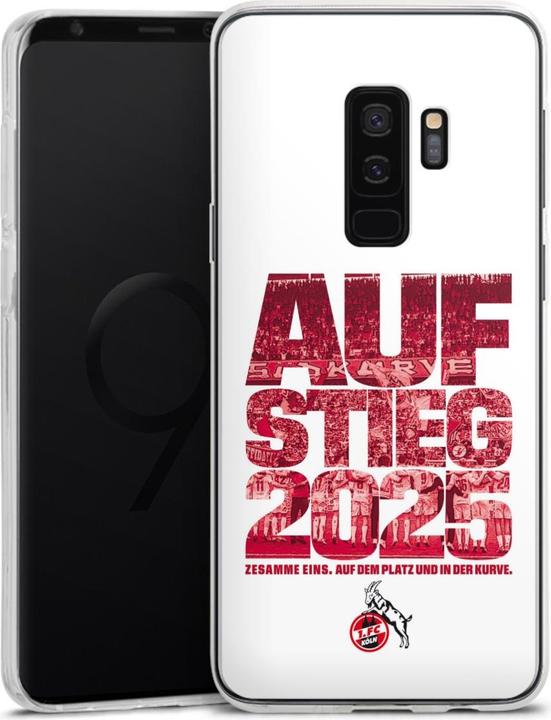 Produktbild DeinDesign Silikon Hülle für Samsung Galaxy S9 Plus Handyhülle Case Smartphone Schutzhülle 1. FC Köln (Samsung Galaxy S9+)
