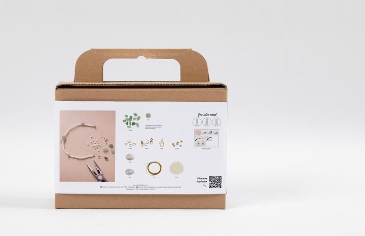 Actual product image Creativ Company Jewellery crafting set necklace and bracelet made from aventurine quartz