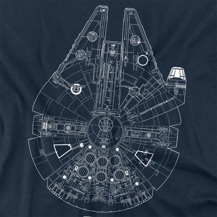 Produktbild Star Wars Millenium Lines TShirt Langärmlig (S)