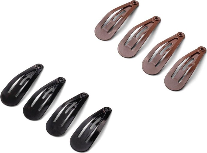 Produktbild DailyGo Haarspange Click Clack metall 3 cm, braun