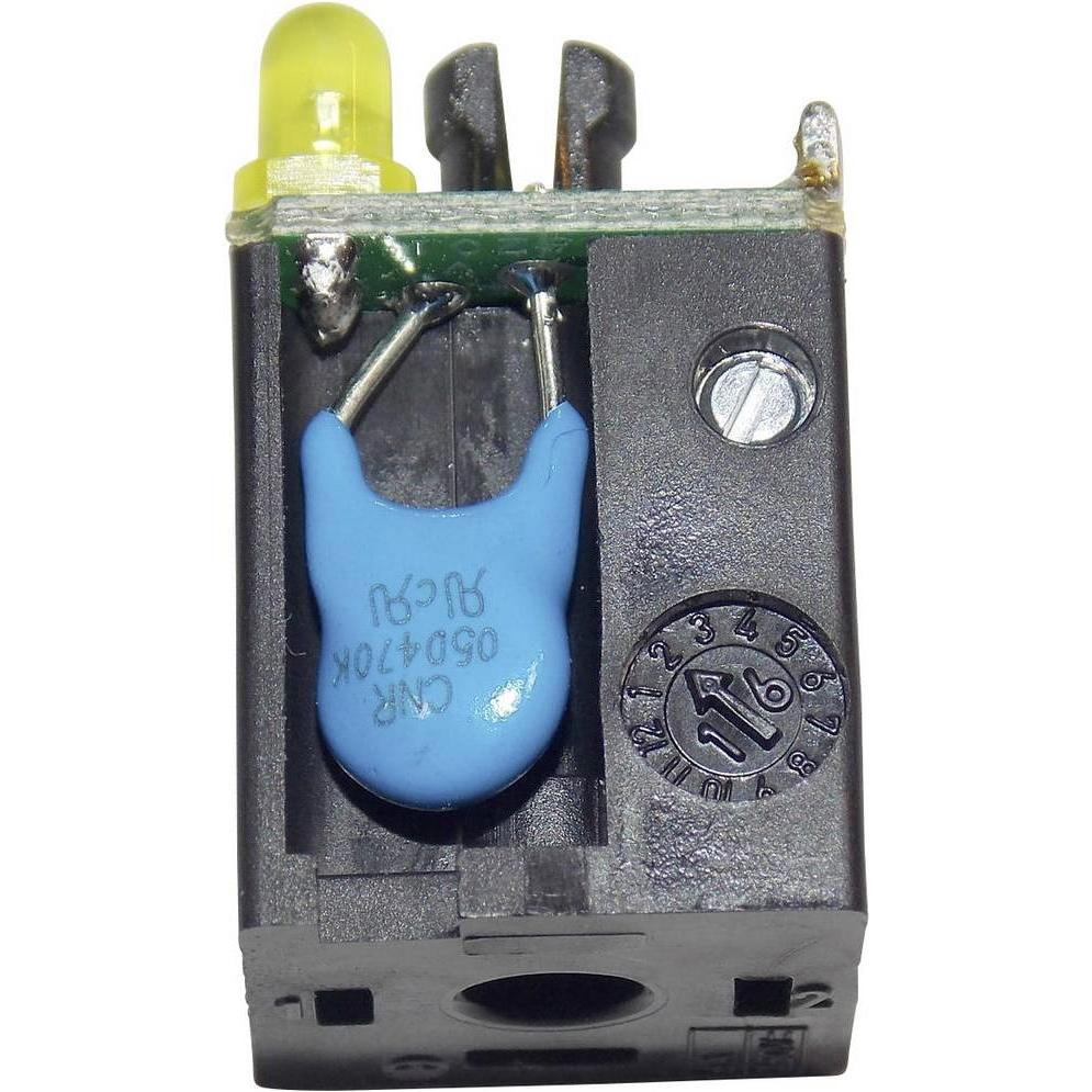 Murr Elektronik Ventilstecker SVS Eco LED Schw, Elektronikkabel + Stecker, Schwarz, Transparent