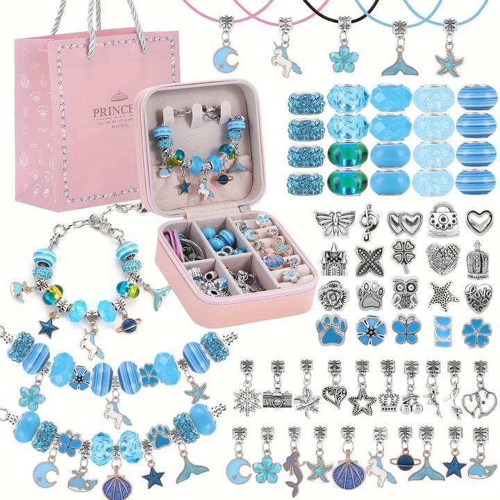 Kit per la creazione di braccialetti fai da te con perline acriliche rotonde – SA