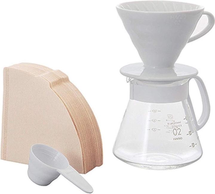 Hario V60 Dripper & Pot White (0.60 l)