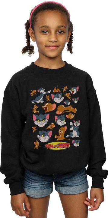 Actual product image Tom & Jerry Girls Many Faces Sweatshirt (128)