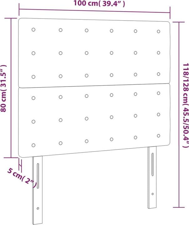 Image du produit vidaXL Kalel (180 x 5 x 128 cm)