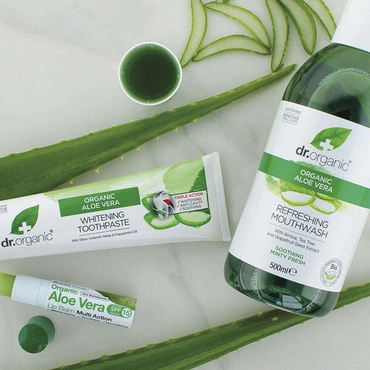 Immagine prodotto Dr. Organic ALOE VERA enjuague bucal 500 ml (500 ml, Collutorio)