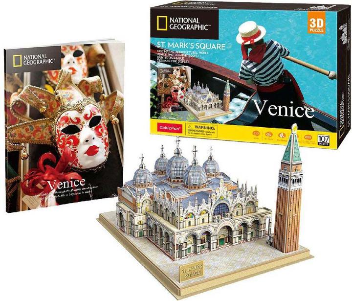 Produktbild Cubic Fun 3d Puzzel St. Mark's Square (107 Teile)