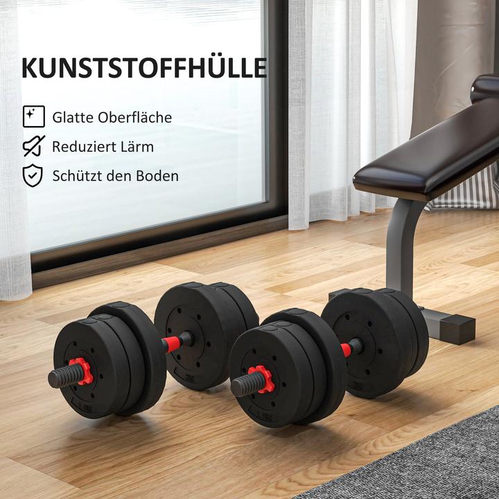 Image du produit Homcom Hantelnset Kunststoff Schwarz