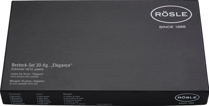 Actual product image Rösle Elegance (30 pcs., Cutlery set)