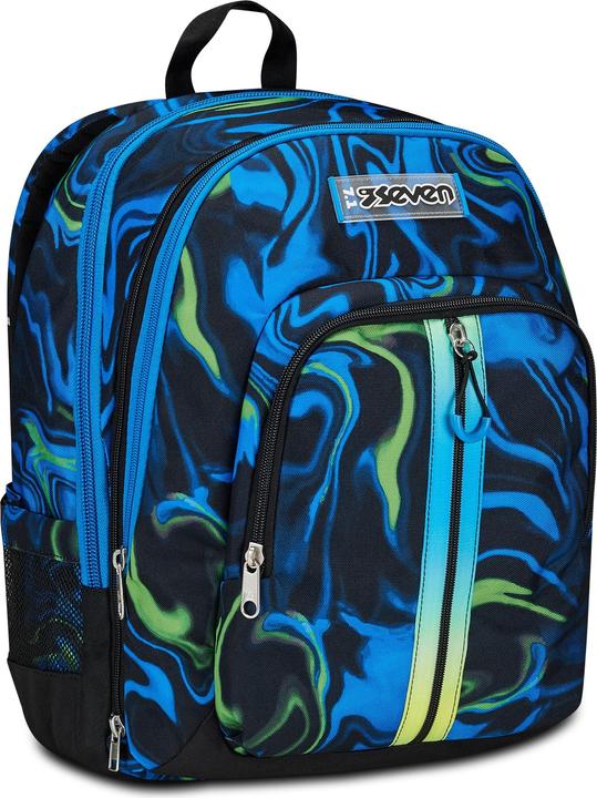 Actual product image Seven Adavanced Detach School Backpack Black Blue (35 l)