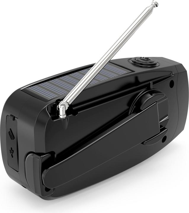 Produktbild Streetz S80 Crank Radio, solar panel, black (AM, FM)