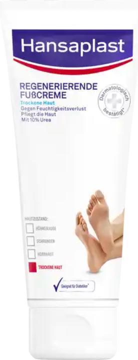 Image du produit Hansaplast Crème pour les pieds régénérante avec 10% d'urée Tb 100 ml (Crème et gel pour les pieds, 100 ml)