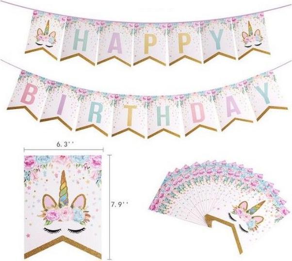 Produktbild MU Style Einweg Geschirr Einhorn (65-tlg. Set) (65x)