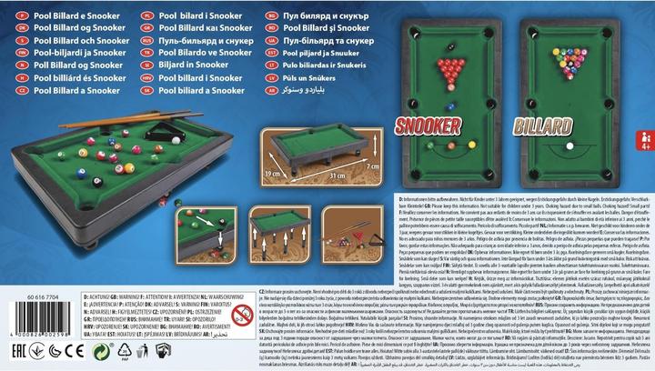 Image du produit Noris 606167704 Billard et snooker avec 2 queues, 16 boules de billard et 17 boules de snooker et triangle
