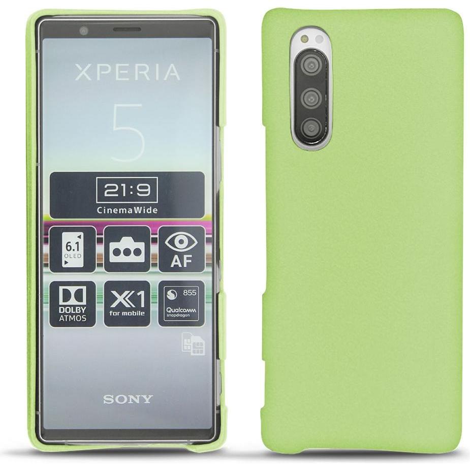 Noreve Lederschutzhülle (Sony Xperia 5), Smartphone Hülle, Grün